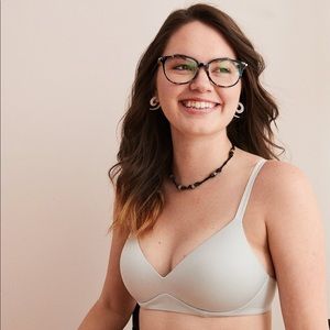 Aerie Sunnie Wireless Push-up bra Glacier Gray 32d